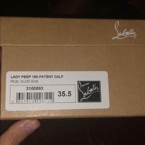 Lady Peep 150 Patent Louboutin Heels